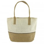 Sac toile de jute bi-colore