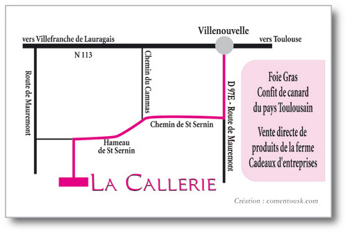 Carte de visite de La Callerie (verso)
