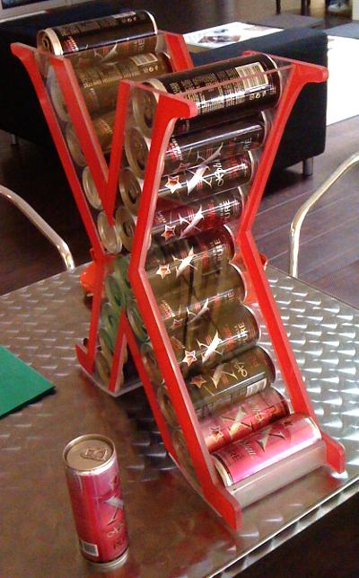 Distributeur de canettes sur mesure