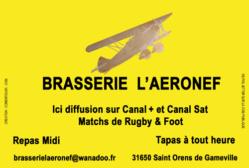 Flyer 10X15 recto pour la Brasserie de l'Aéronef