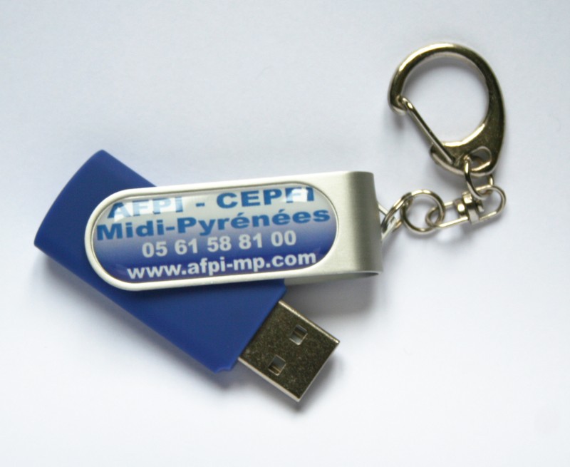 Marquage doming dôme de résine clé USB AFPI CEPFI