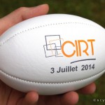 Mini ballon avec marquage du logo de l'entreprise par tampographie.