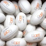 Mini ballons de rugby publicitaires pour événementiel d'entreprise